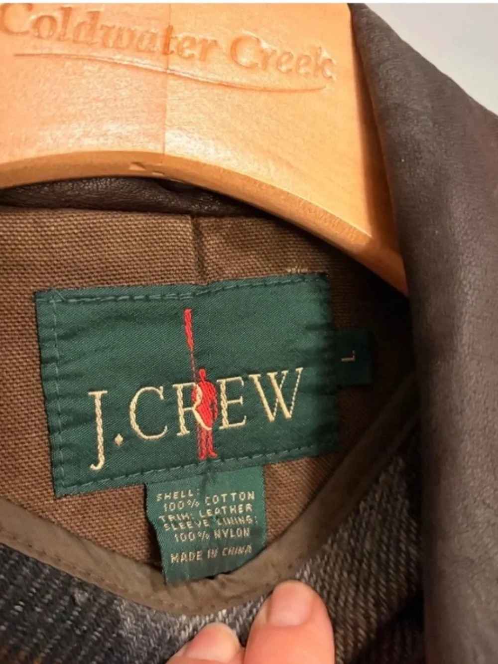 J. Crew Brown Barn Chore With Wool Removable Lining